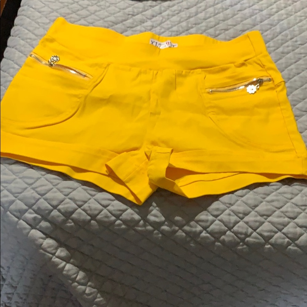 Yellow shorts